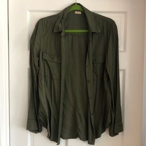 Olive Green button down